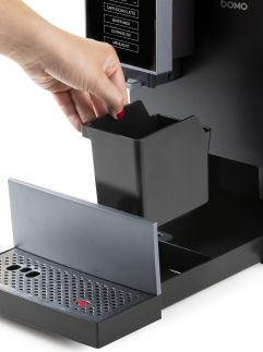 Automatický Espresso kávovar - černo šedý - DOMO DO744K, 1 350 W, 19 barů, LCD displej