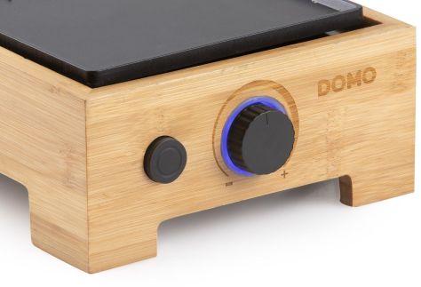 Stolní elektrický gril Plancha - Bamboo Style - DOMO DO9270G, 1 000 W, termostat, plocha 36 x 14 cm
