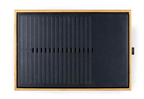 Stolní elektrický gril Plancha - Bamboo Style - DOMO DO9271G, 1 800 W, termostat, plocha 42 x 28 cm