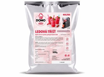 Směs na výrobu ledové tříště s malinovou příchutí - DV-LTMALINA, Malina, 500g, bez lepku, bez GMO, bez chemických barviv