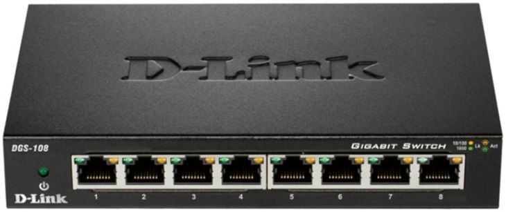 D-LINK 8-Port Gigabit Switch (DGS-108)