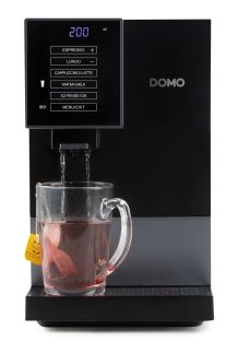 Automatický Espresso kávovar - černo šedý - DOMO DO744K, 1 350 W, 19 barů, LCD displej