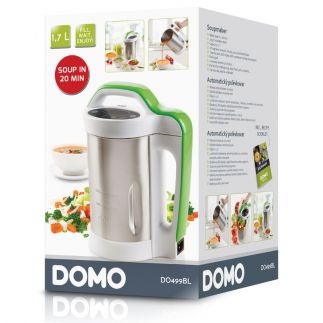 Automatický polévkovar DOMO DO499BL, Objem: 1,7l, 4 programy, Příkon: 1000W, Paměťová funkce
