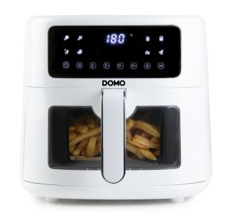 Horkovzdušná fritéza 6 l - digitální - DOMO DO1136FR, 6 L, 1500 W, průhled 