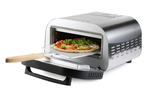 Pizza pec Genius - nerezová, pečící kamen - DOMO DO9289PZ, 1 700 W, až 450°C, časovač
