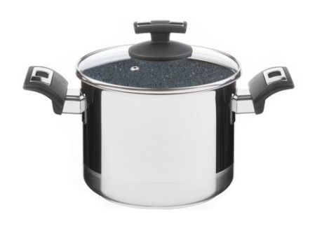 Hrnec CERAMMAX PRO COMFORT s poklicí, průměr 18 cm, objem 3.0 l, keramický povrch šedý granit