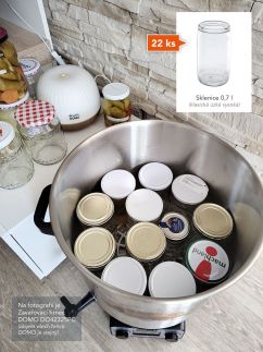 Zavařovací hrnec nerez - plastový kohout - DOMO DO42323PC, 2000W