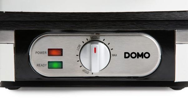 Vaflovač 4x7 s termostatem - bílý - DOMO DO9274W, 1 400 W, manuální termostat, keramický nepřilnavý povrch