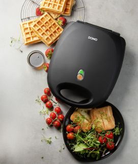 Sendvičovač 2v1 na 4 sendviče / vafle - DOMO DO9295C, Příkon: 1200 W