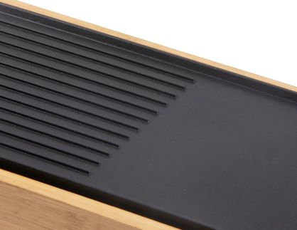 Stolní elektrický gril Plancha - Bamboo Style - DOMO DO9270G, 1 000 W, termostat, plocha 36 x 14 cm