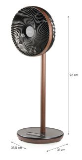 Stojanový ventilátor s 3D oscilací - DOMO DO8155, 33 cm, dálkové ovládání 