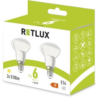 REL 38 LED R50 2x6W E14 WW