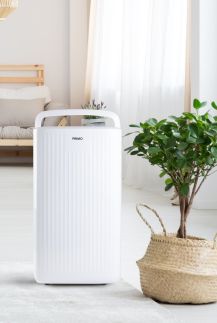 Mobilní odvlhčovač vzduchu - bílý - PRIMO PR581DH, Výkon: 10 l / 24 h, Objem: 2 l