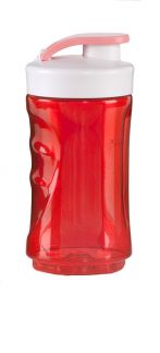 Láhev na smoothie DOMO - transparentní červená 300 ml