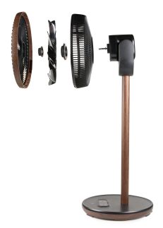 Stojanový ventilátor s 3D oscilací - Wood Style - DOMO DO8155, 33 cm, dálkové ovládání 