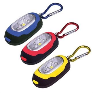 Solight LED svítilna s karabinou, 3x LED