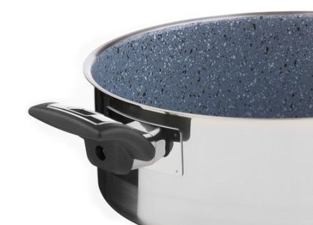 Kastrol CERAMMAX PRO COMFORT s poklicí, průměr 26 cm, objem 4.5 l, keramický povrch šedý granit