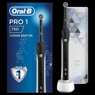 ORAL-B Pro 750 Black CrossAction+Case