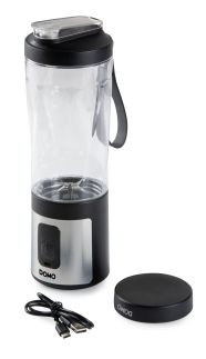Aku smoothie mixér Blender-to-go 120W - černý - DOMO DO751BL