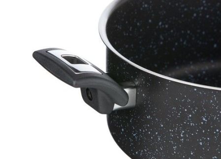 Kastrol BLACK GRANITEC s poklicí, průměr 26 cm, objem 4.5 l