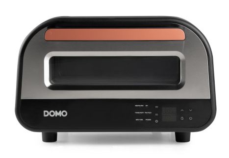 Pizza pec Genius - nerezová, pečící kamen - DOMO DO9289PZ, 1 700 W, až 450°C, časovač