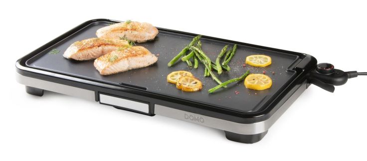 Stolní elektrický gril Plancha XXL - DOMO DO9263G, 55 x 30,5 cm, 2 200 W, termostat