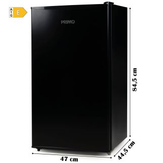 Lednice s mrazákem uvnitř - černá - PRIMO PR145FR, Objem 67+13 litrů, Třída: E