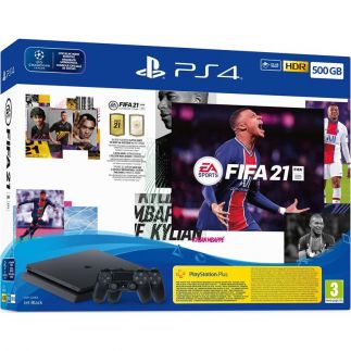 Herní konzole Sony PlayStation 4 500 GB + FIFA 21 + 2x ovladač
