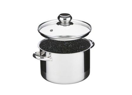 Hrnec CERAMMAX PRO STANDARD s poklicí, průměr 18 cm, objem 3.0 l, keramický povrch černý granit