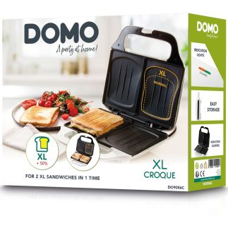 Sendvičovač na 2 XL sendviče - DOMO DO9056C, Příkon: 900W