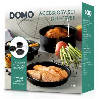 Sada příslušenství pro horkovzdušné fritézy - DOMO DO167, ideální pro 4-6 litrové modely