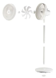 Stojanový ventilátor 2v1- bílý - DOMO DO8156, Průměr vrtule: 30,5 cm