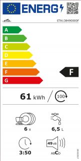 Myčka nádobí ETA 1384 90000F, bílá