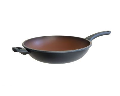 DOMO pánev Wok Terracotta EVO 32 cm, Počet vrstev: 6, indukce