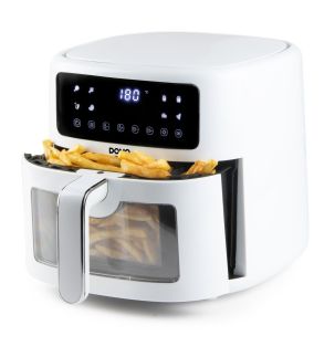 Horkovzdušná fritéza 6 l - digitální - DOMO DO1136FR, 6 L, 1500 W, průhled 