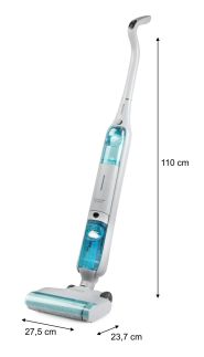 Podlahový čistič 2v1 s odsáváním - DOMO DO253SW, Napájení: Li-ion 21,9 V (2600 mAh)