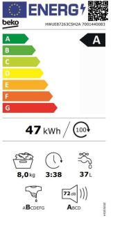 Pračka Beko HWUE87263CSH2A