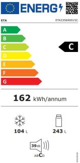 Chladnička komb. ETA 335690015C, NoFrost