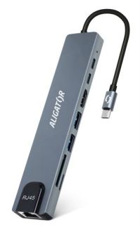 ALI dok. stanice USB-C / Hub 8v1 AHUB001