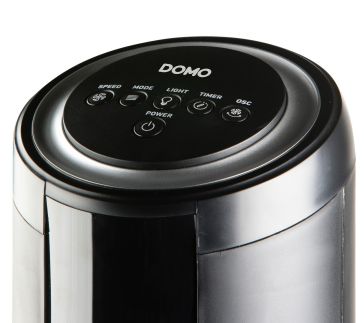 Sloupový ventilátor s ovládáním a podsvícením - DOMO DO8153, 106 cm, 50 W, abientní světlo