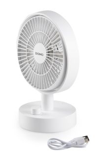 Stolní USB aku ventilátor s oscilací - DOMO DO8151