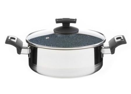 Kastrol CERAMMAX PRO COMFORT s poklicí, průměr 22 cm, objem 3.0 l, keramický povrch šedý granit