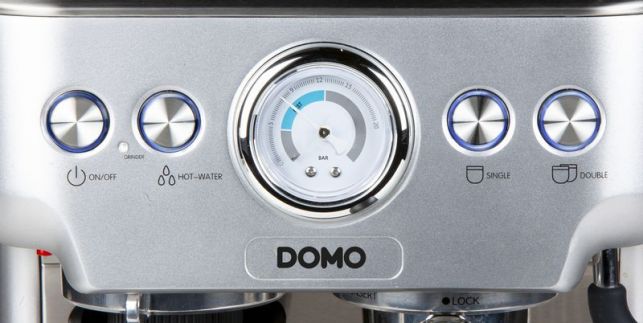 Pákový kávovar s mlýnkem na kávu - DOMO DO725K, Parní tlak: 20 bar