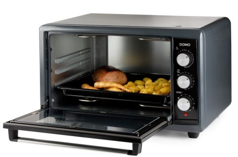 Elektrická trouba - 50 litrů - DOMO DO808GO, Příkon: 2 000 W, Objem: 50 litrů, Zaoblená zadní stěna