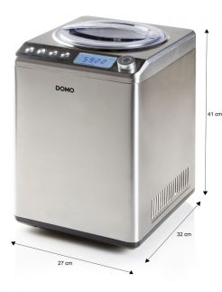 Zmrzlinovač s kompresorem - DOMO DO9232I, Objem: 2,5 l