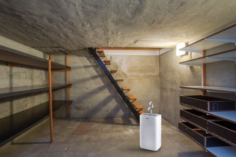 Mobilní odvlhčovač vzduchu - bílý - PRIMO PR581DH, Výkon: 10 l / 24 h, Objem: 2 l