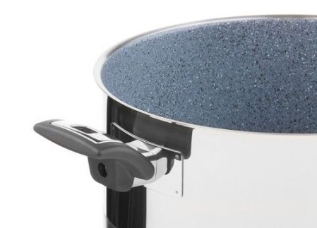 Hrnec CERAMMAX PRO COMFORT s poklicí, průměr 26 cm, objem 8.0 l, keramický povrch šedý granit