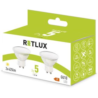 REL 36 LED GU10 2x5W RETLUX