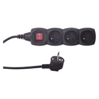 Emos PC1315 Prodlužka s vyp-3 Z 5m černý