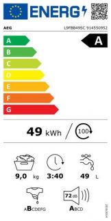 Pračka AEG SoftWater L9FBB49SC BlackEdition